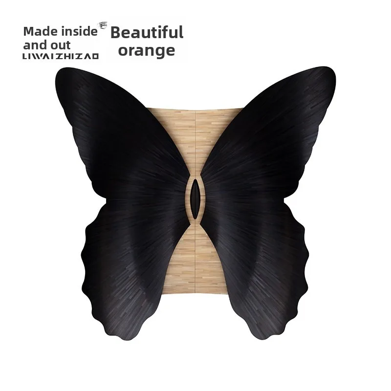 LQ2 Luxury Butterfly Wine Cabinet, Modern Glass Locker, Suitable for Home Bar and Wall Mount