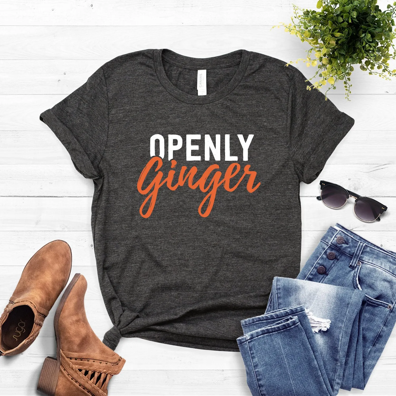 

Openly Ginger T Shirt Funny Redhead For Redheads Softstyle