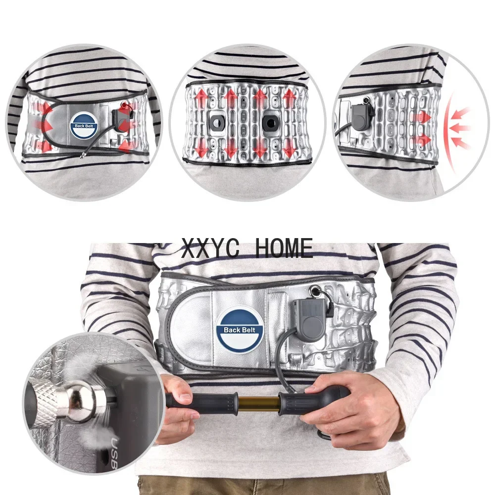 Inflatable Electric Retractor Magnetic Therapy Hot Compress Physiotherapy Waist Supporter