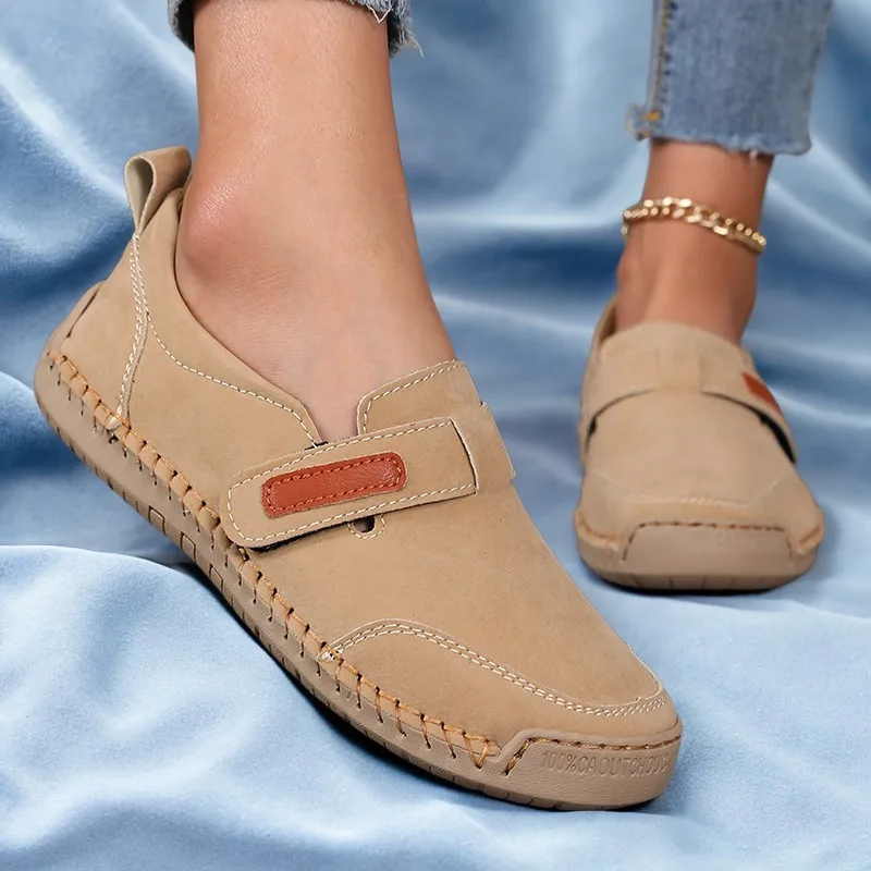 

Women Sandals Summer 2025 Comfortable Flat Shoes Casual Suede Slip in Loafers Casual Sneaker Fashion Cowboy Set Vulcanize Shoes