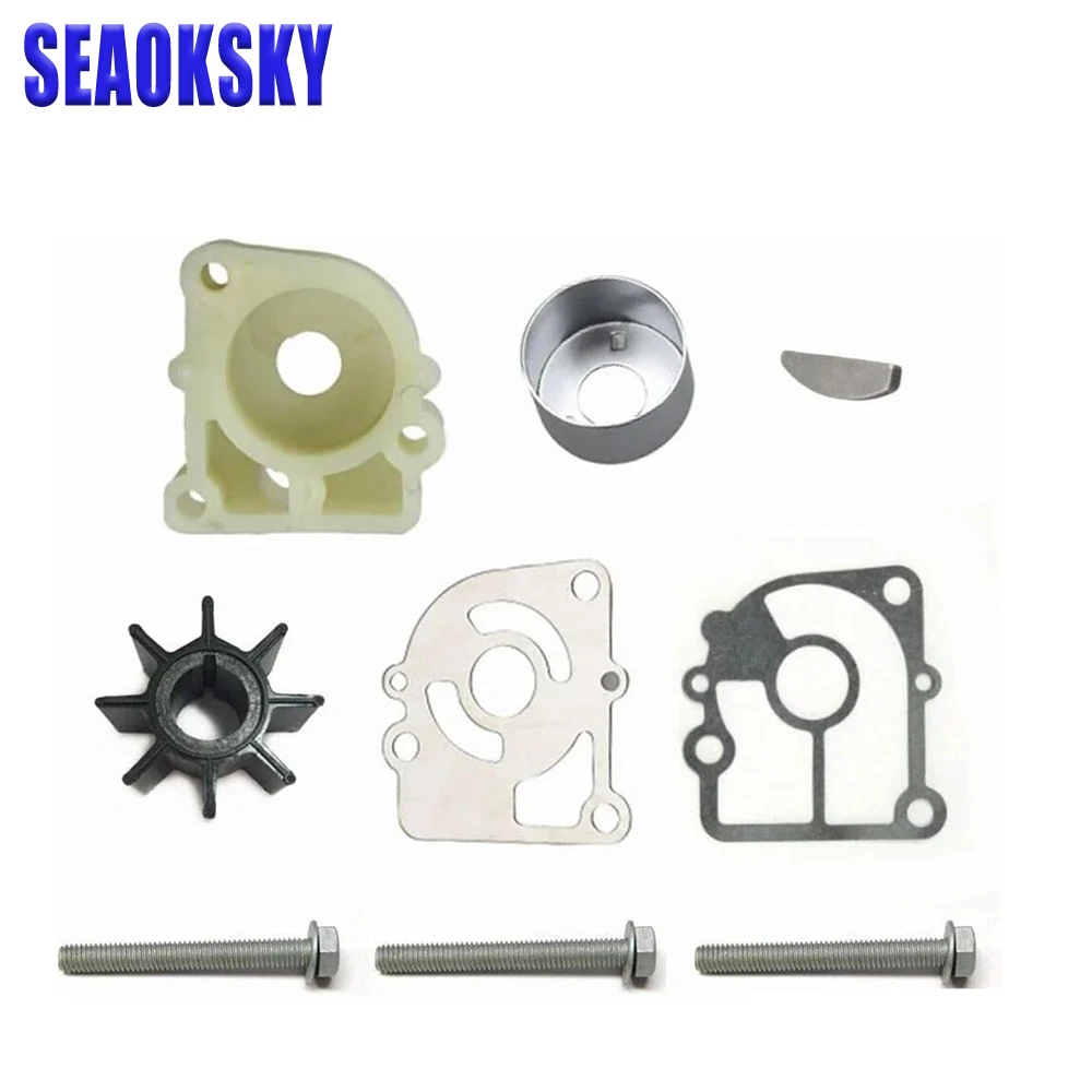 362-87322 Water Pump Repair Kit & Pump Case Upper 350-65016 For Tohatsu 9.9-18HP