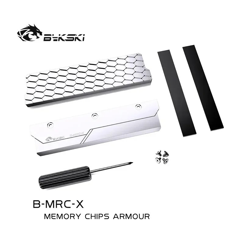 

Bykski B-MRC-X ,Full Metal Radiator Cover for DDR5 RAM Memory Sink / Silver Clip for PC System Heat Dissipation Armor