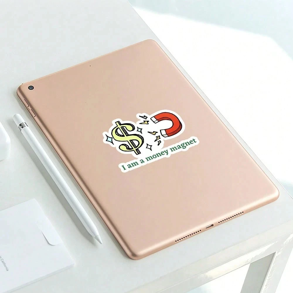 

3-дюймовый магнит для денег, забавные виниловые наклейки для финансов для ноутбуков, бутылки с водой, журналы, офисный декор, любители финансов, друзья, вход