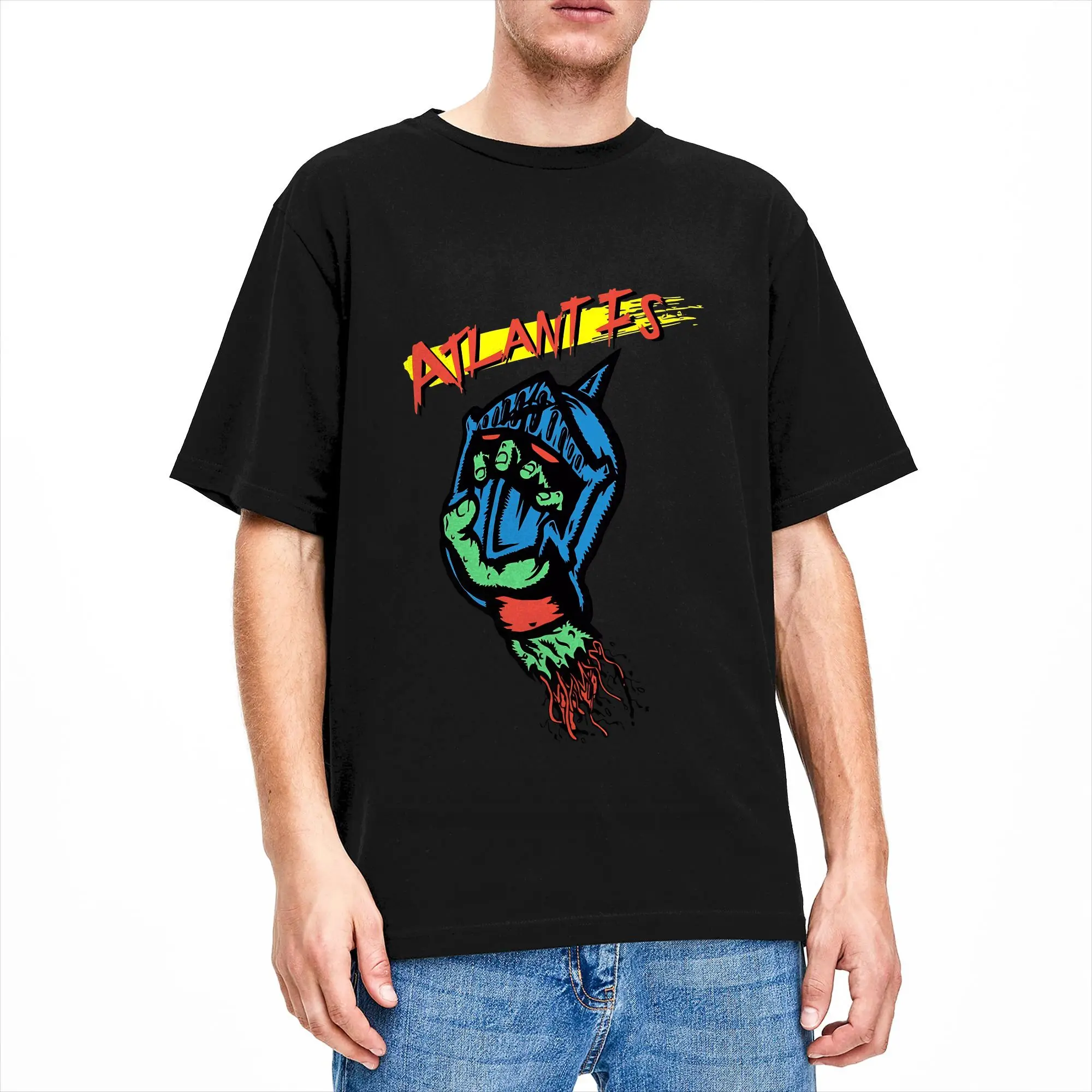 Kinnikuman Cotton T Shirt For Male Summer Atlantis vs Robin Streetwear T Shirts Breathable Hip Hop Tees Plus Size Clothing
