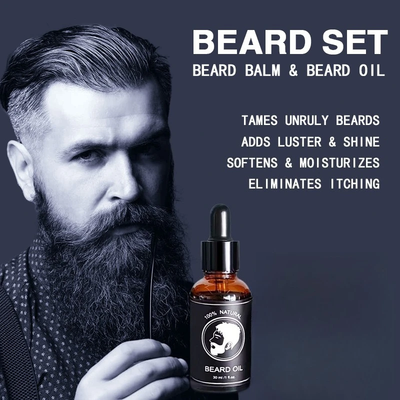30 г мужское натуральное эфирное масло для роста бороды, утолщенное мягкое гладкое питательное масло для укладки бороды, профессиональное масло для ухода за бородой