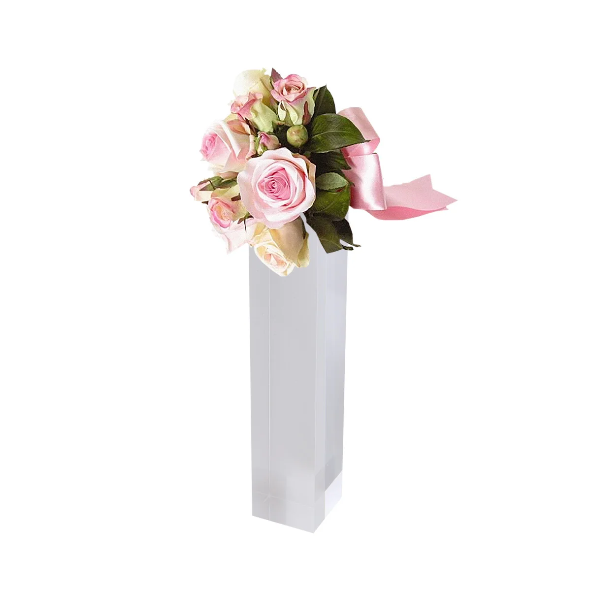 

Transparent Jewelry Display Acrylic Earring Holder Column Earrings Stand Organizer