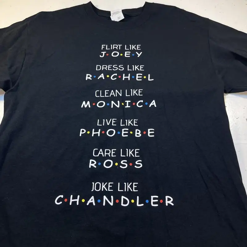 NEW FRIENDS TV SHOW Joke Like Chandler Bing T SHIRT Mens UNI M Matthew Perry