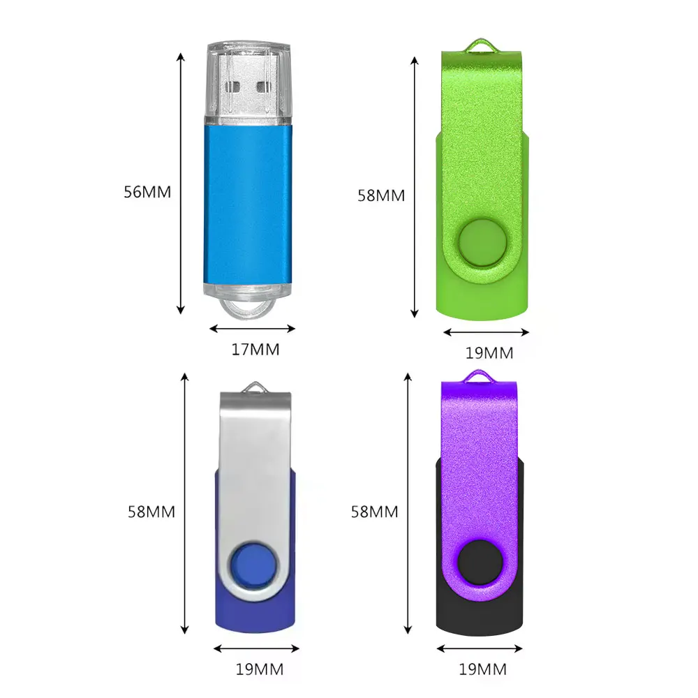 50 Pcs/lot USB 2.0 Flash Drive128MB 64GB Pen Drive 16GB Pendrive 32GB Disk USB Stick 1GB 2GB 4GB 8GB Memory Flash Disk Free Logo