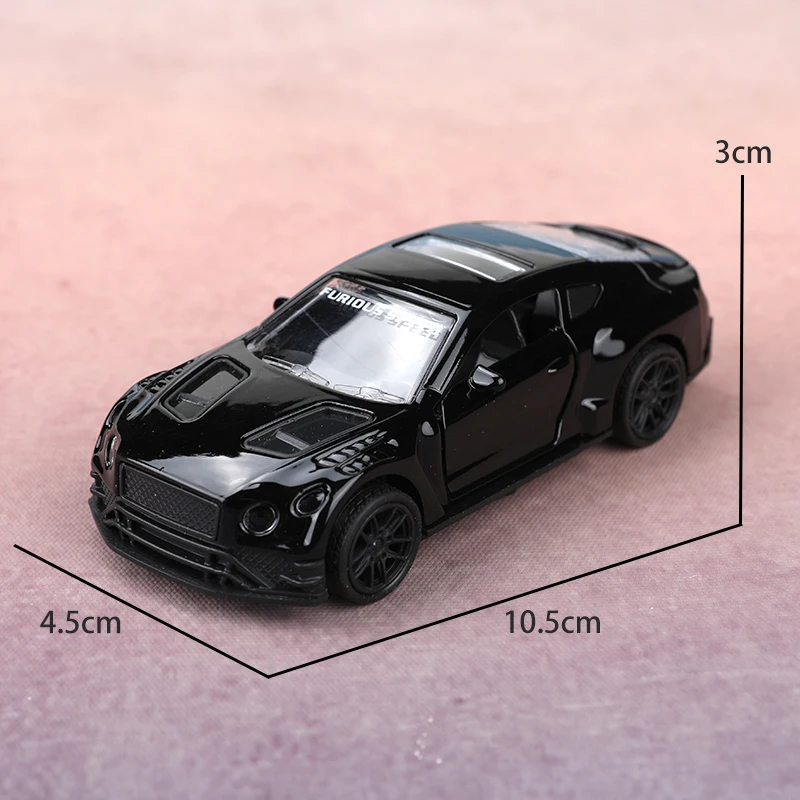 (Boxed) 1/38 Scale, Luxury Sport Coupe Style Toy Car, Powerful Spring, Metal Casting, Boy's Toy, the Best Gift.