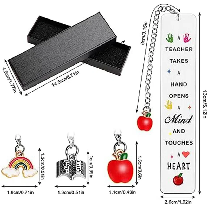 3-х предметные подарки учителю с благодарностью, закладка для учителя, серебряные подарки учителю для подарка на выпускной, пенсию, день рождения