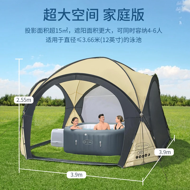 Swimming Pool Tent Awning Household Hydrotherapy Pool Inflatable Swimming Pool Awning Spa Bathtub Tent