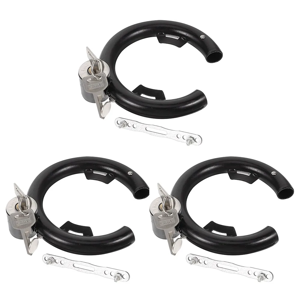 

3 set Stainless Steel Anti-Theft Bike Lock Round Heavy Duty For Mountain Bicycle Motorcycle Frame Wear-Resistant Cycling