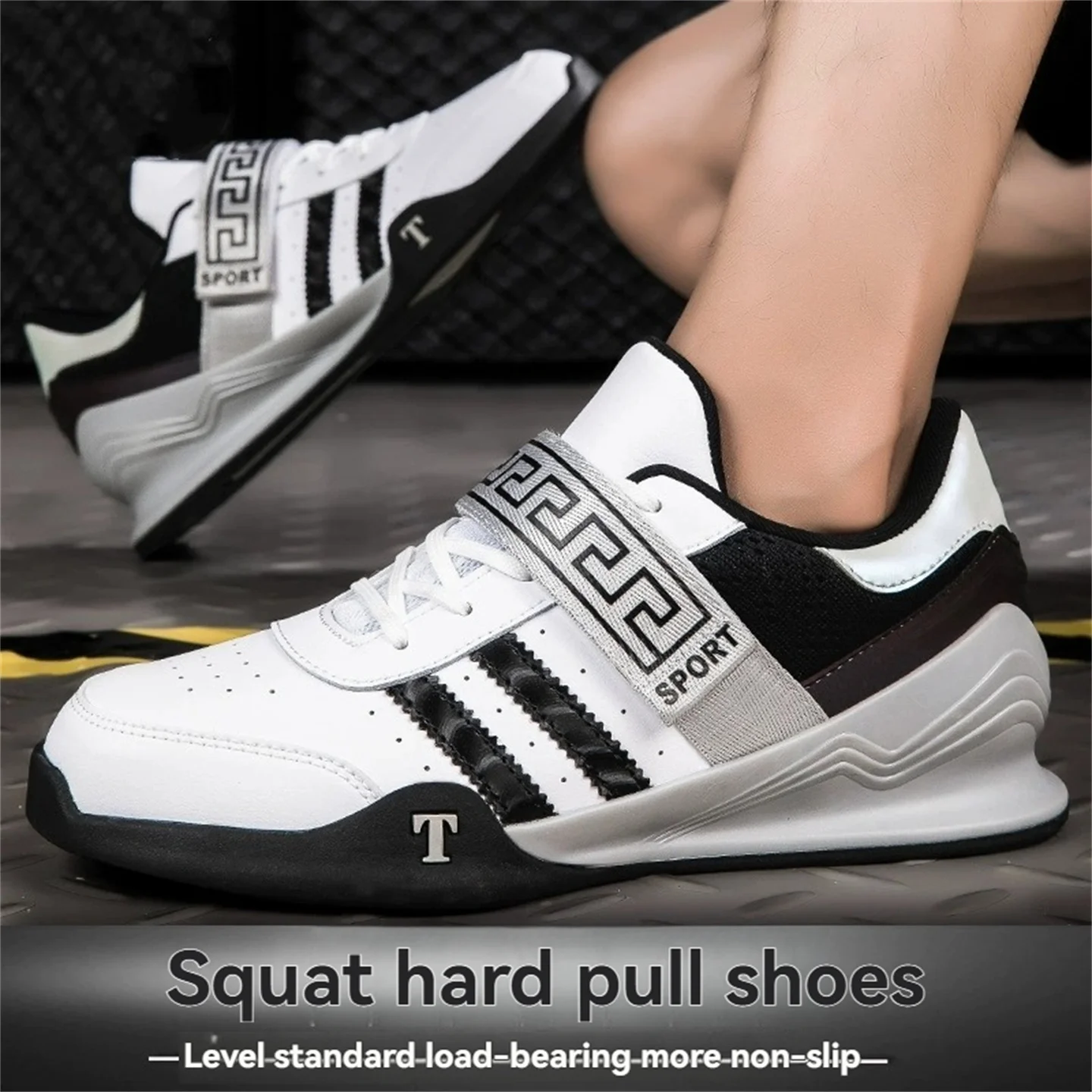 Men Women's Professional Weightlifting Shoes For Squat Deadlift Gym Training, Powerlifting Crossfit Indoor Workout Sneakers