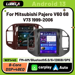 Autoradio Android 13 pour Mitsubishi Pajero V60, 68, V73, 1999-2006, Navigation Stéréo, Carplay, DVD, Limitation, Unité Principale, Haut-Parleur, 2Din