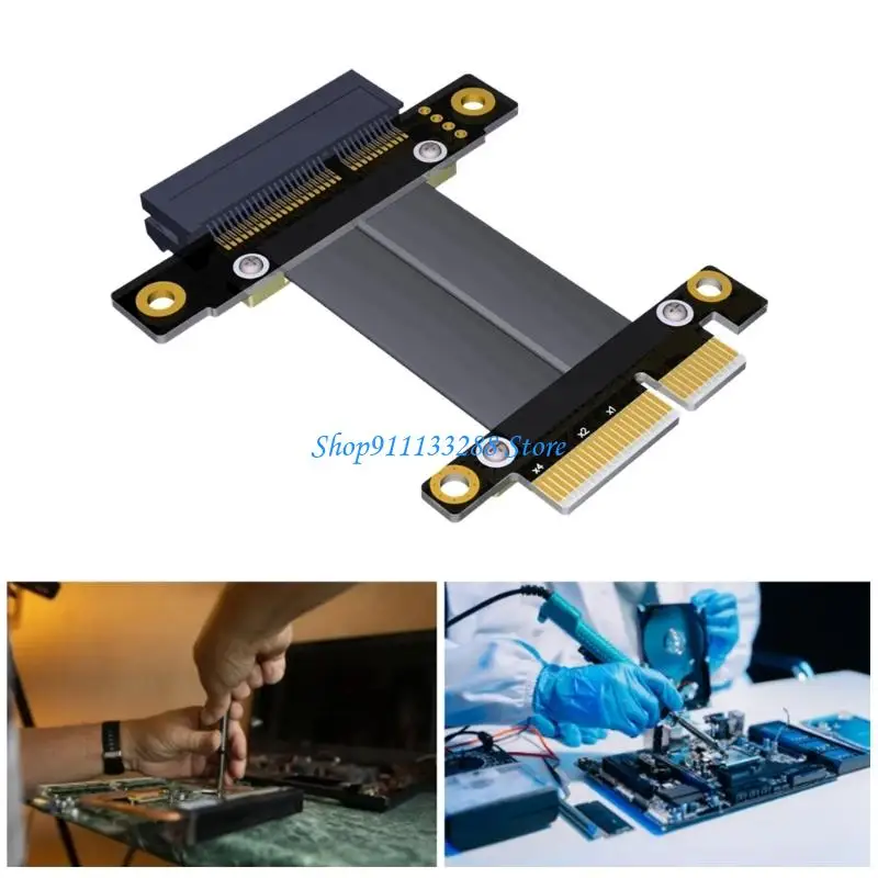 G88D Premium PCIe 4X Extension Cable Motherboard Extender for Computer Upgrades