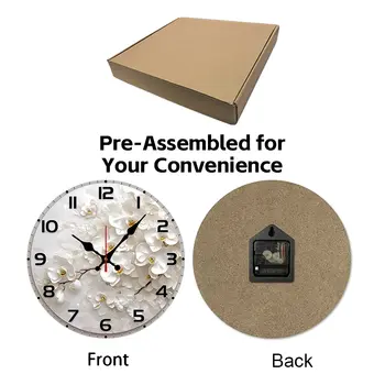 8 best sales 白い壁掛け時計 - №6