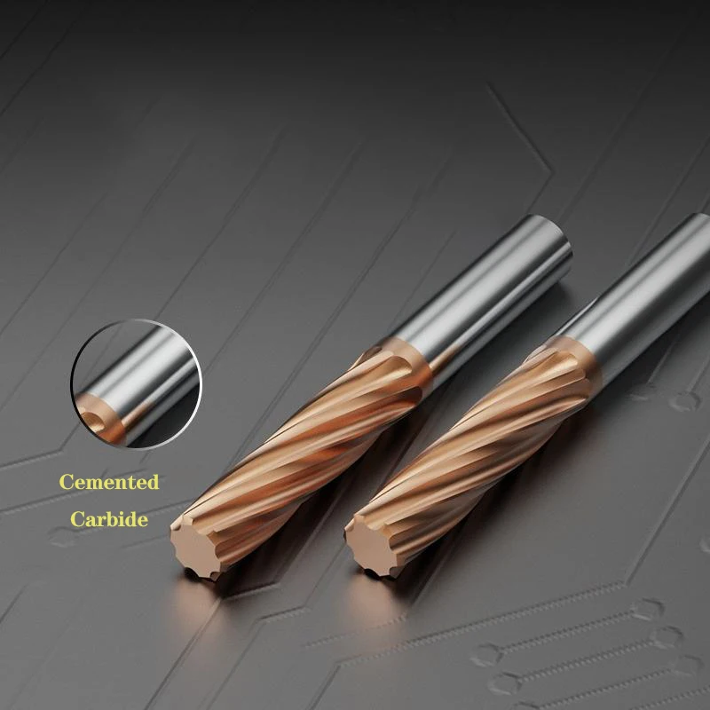 

Solid Carbide Machine Reamer H7 Tolerance Coated Spiral Straight Flute 4 Or 6 Flute for Hardened Steel Metal Cutter CNC Tool