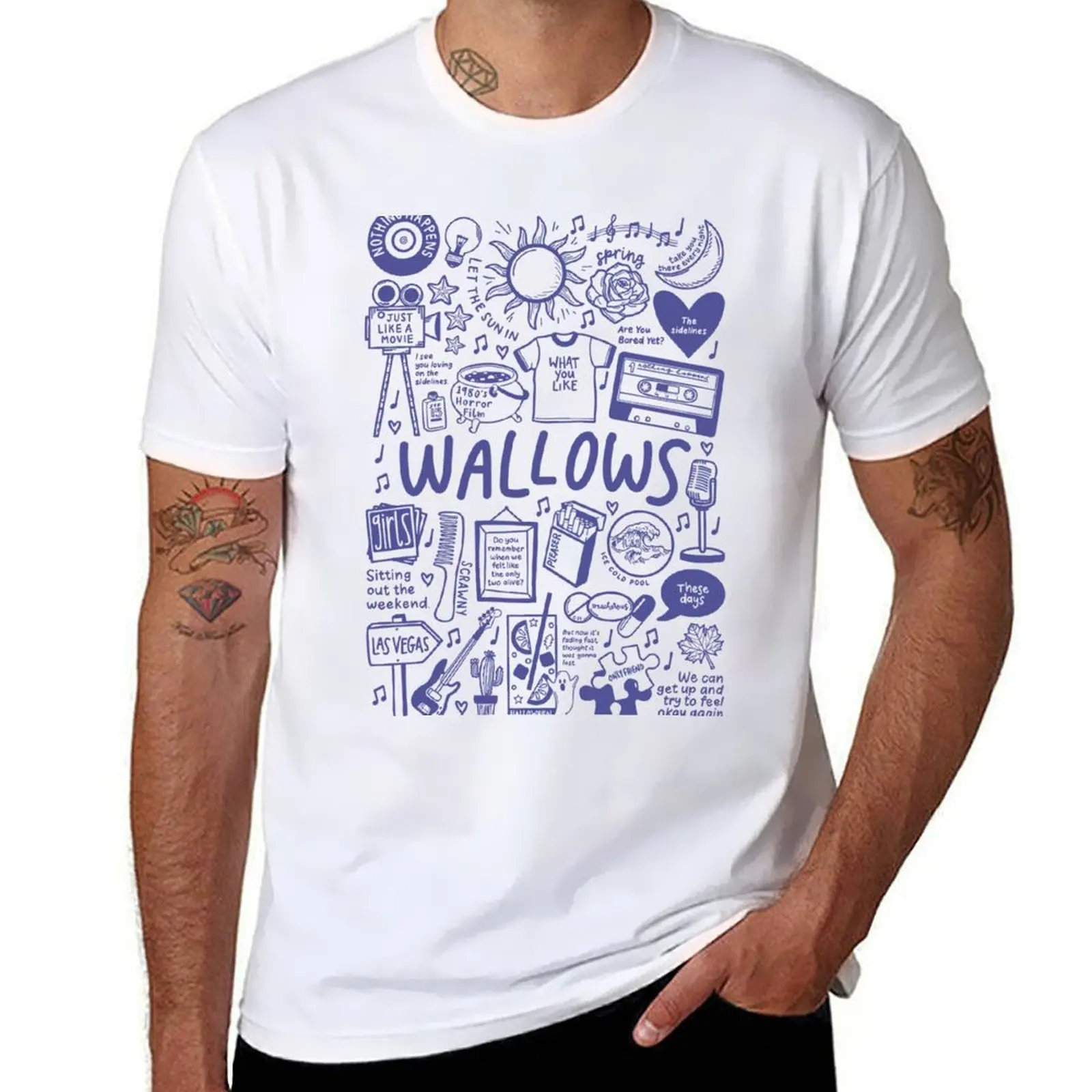 Wallows Album T-Shirt essential t shirt Louboutins korean fashion oversized graphic tee funny t shirts men