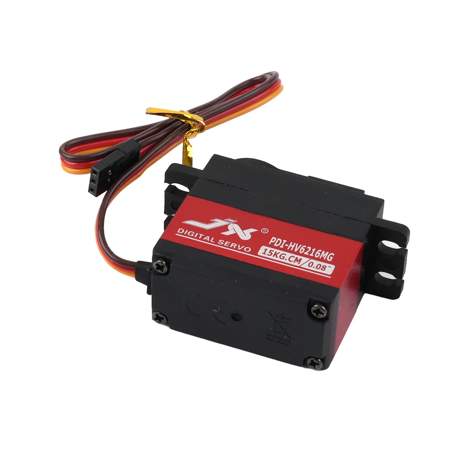 PDI-HV6216MG 15kg高電圧デジタルサーボ メタルギア 120度鉄コア RCカー/ドローン/ロボットアーム用