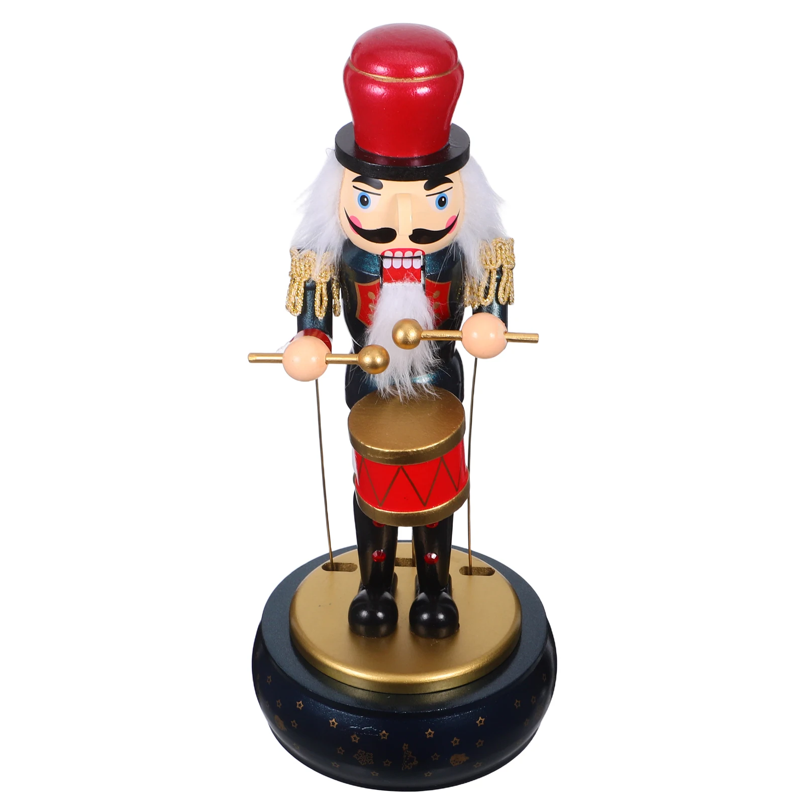 

Nutcracker Music Box Musical Boxes Decorations Figure Wood Table Soldier Xmas Figurine