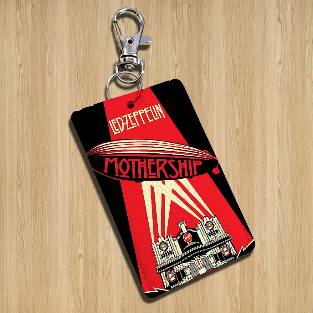 พวงกุญแจ L-LedS Zeppelin COOL เหมาะสำหรับใส่บัตรรถไฟใต้ดิน บัตรธนาคาร บัตรรถโดยสาร ซองใส่บัตร กระเป๋าใส่บัตร ลายพื้นผิว