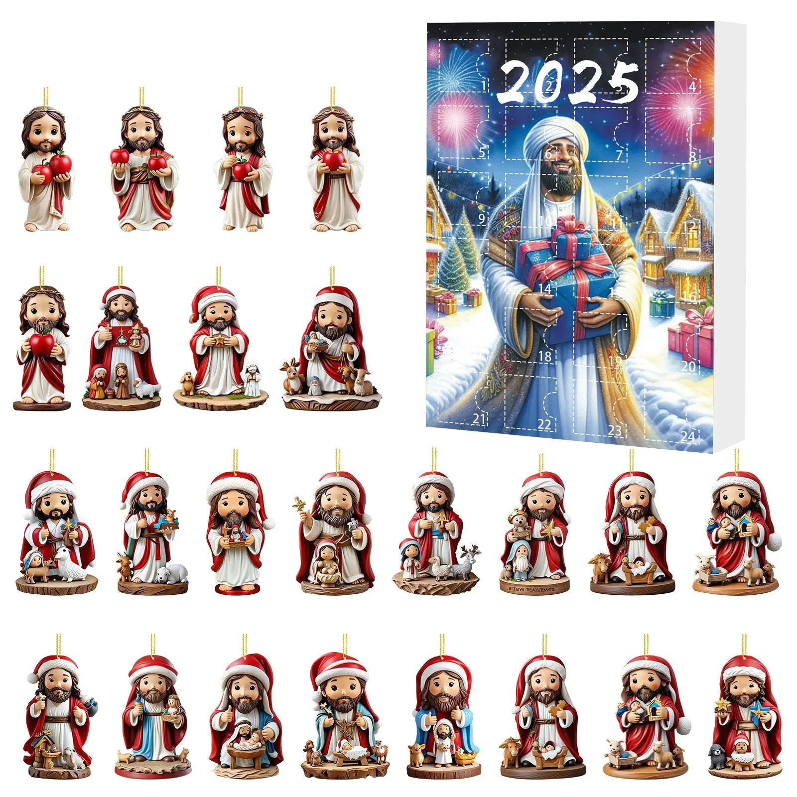 عيد الميلاد العد التنازلي على مدار الساعة في الهواء الطلق شجرة عيد الميلاد الاكريليك قلادة تقويم القدوم عيد الميلاد العد التنازلي ساعة توقيت الموقت ساعة معصم #1