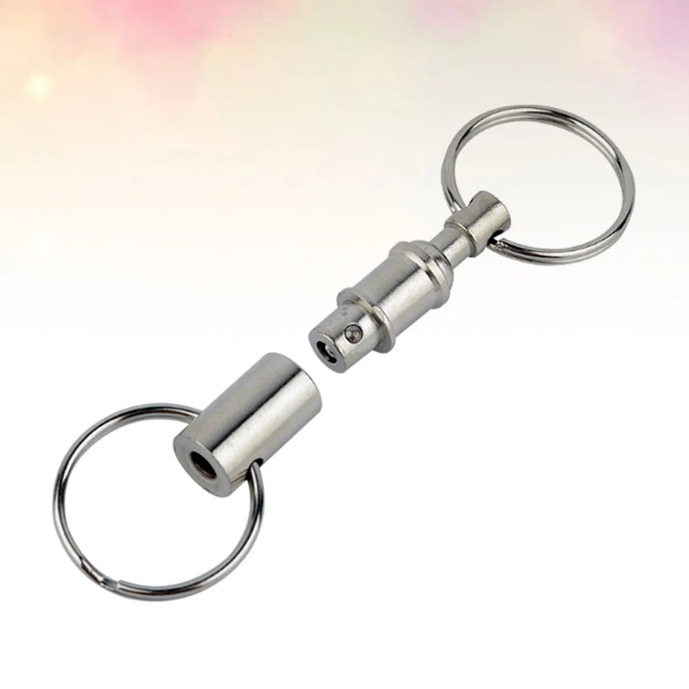 5 Pcs to Disassemble Key Ring Keychain Keyring Double Pull Apart Split Detachable