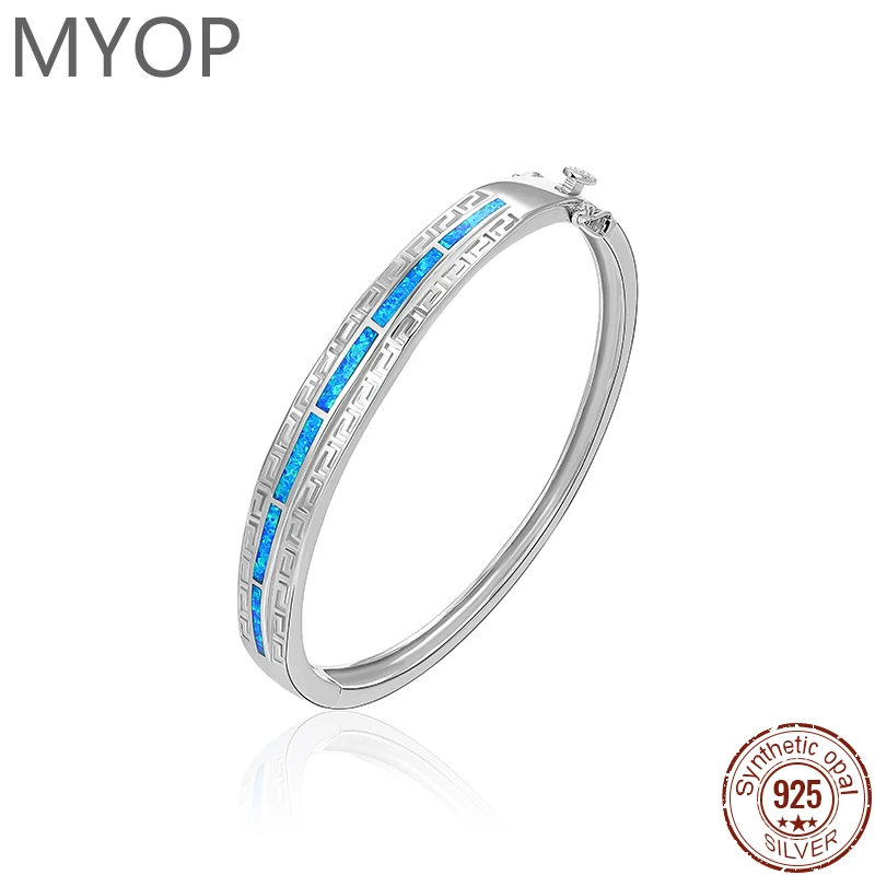 MYOP Evening Neutral Fashion Jewelry 925 Silver Gift,Ethnic Wind OPAL Bracelet