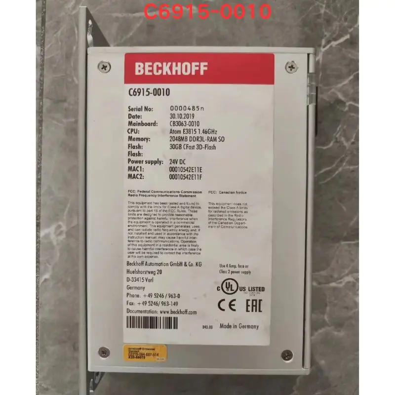 Second-hand test OK Industrial computer C6915-0010 Latest Prices as of June 2026
