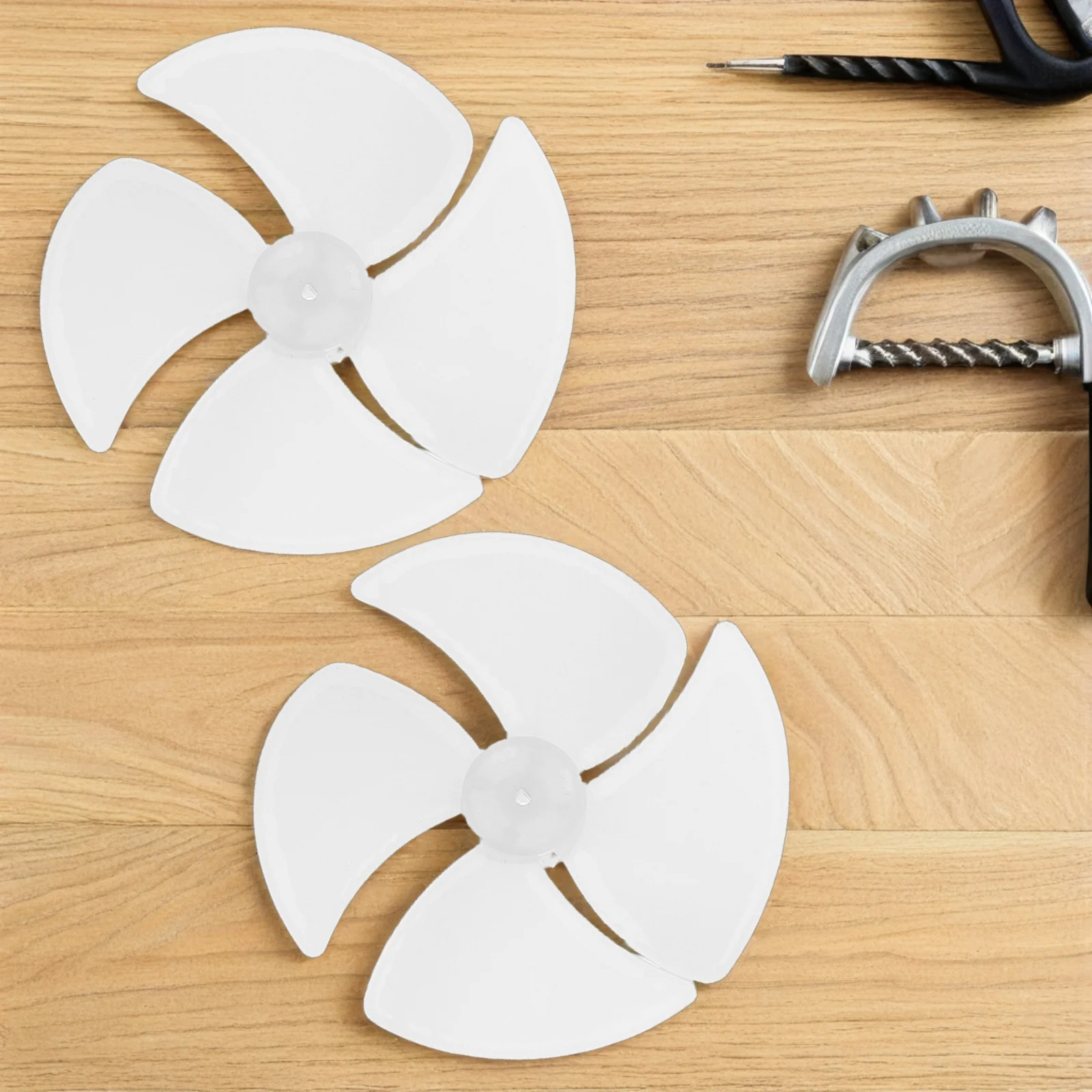 4 قطعة شفرة مروحة المحرك البلاستيكية استبدال شفرة مروحة مكثف الثقيلة لإصلاح أجزاء فرن الميكروويف عملية منخفضة الضوضاء سهلة #2