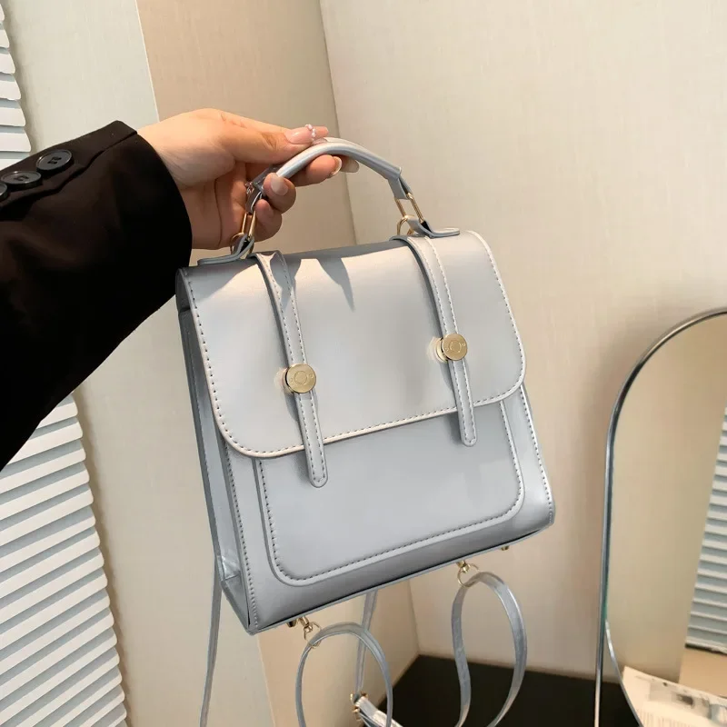 2025 Spring Retro Backpack Women's Single Shoulder Crossbody Bag Small Texture Hand Beautiful Leisure Backpack