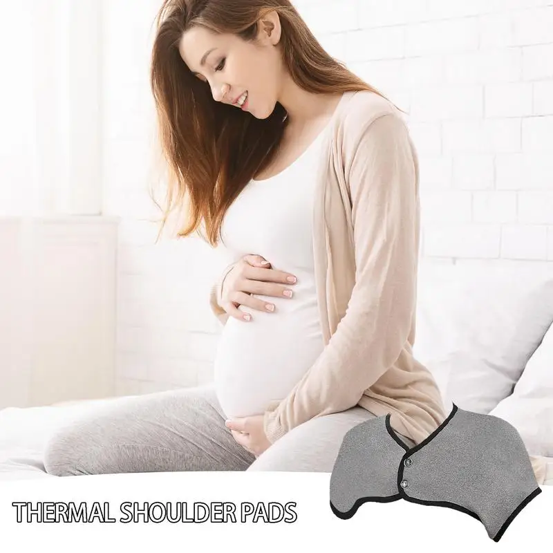 Almohadilla térmica para hombro, paquete de 360 grados, calentador de cuello de terciopelo lavable, para todas las estaciones