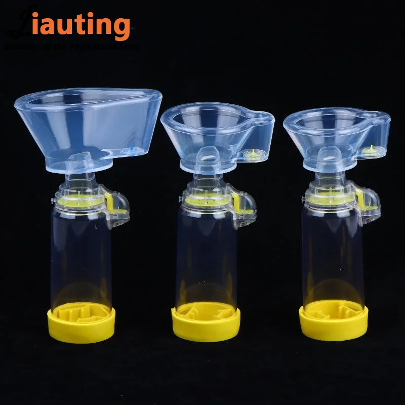 Lightweight Asthma Spacer Inhaler 1Pcs Silicone Aerosol Cabin for Adult Pediatric Baby Home Care Use