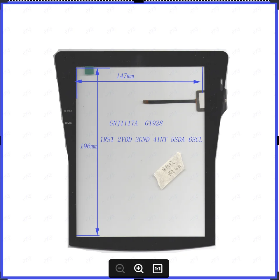 

ZhiYuSun Freeshipping GMJ1117 Capacitive screen GT928 for CS75