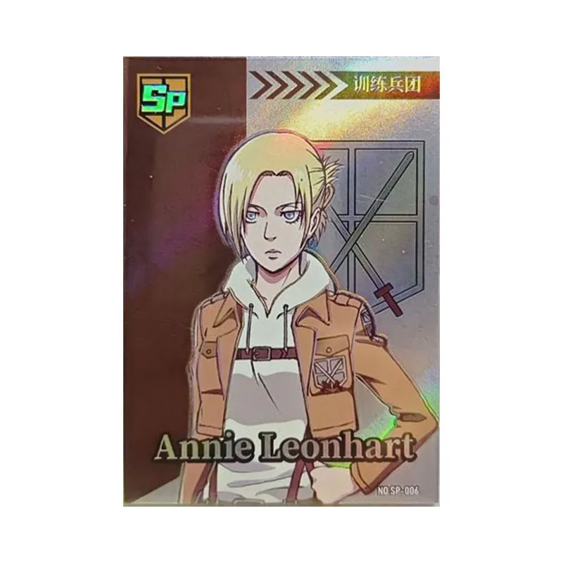 Anime Attack on Titan Rare GP SP PR Refraction Game Card Levi Annie Mikasa Conny Toys for boys Collectible Card Birthday Present