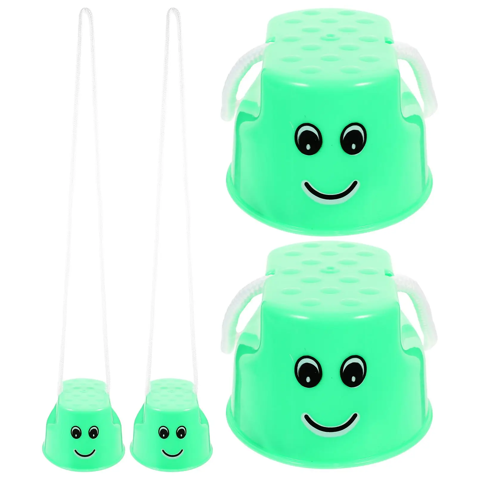 

4 Pcs Kids Stilts Balance Training Plastic Walker Stepper Parent child Toy Kindergarten Outdoor Sports Development
