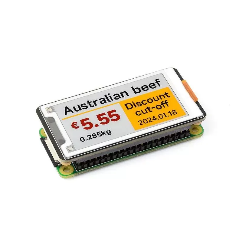 2.15-inch E-Paper red, yellow, black, white electronic paper ink screen HAT+standard SPI communication Raspberry Pi module