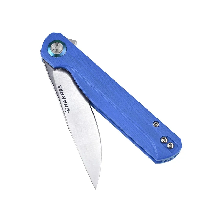 Harnds Wind CK9200 With Clip Folding Knife 14C28N Blade HRC58 G10 Handle Ceramic Ball Bearing Outdoor Camping Tactical EDC Knife