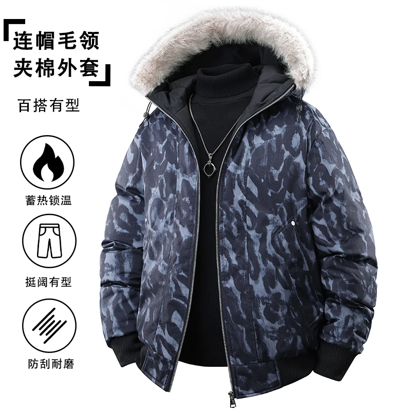 Verdicken Warme Mit Kapuze Männer Parkas Outdoor-Mode Winddicht Männliche Kleidung Qualität Komfortable Zipper Oberbekleidung Winter Casual Trend