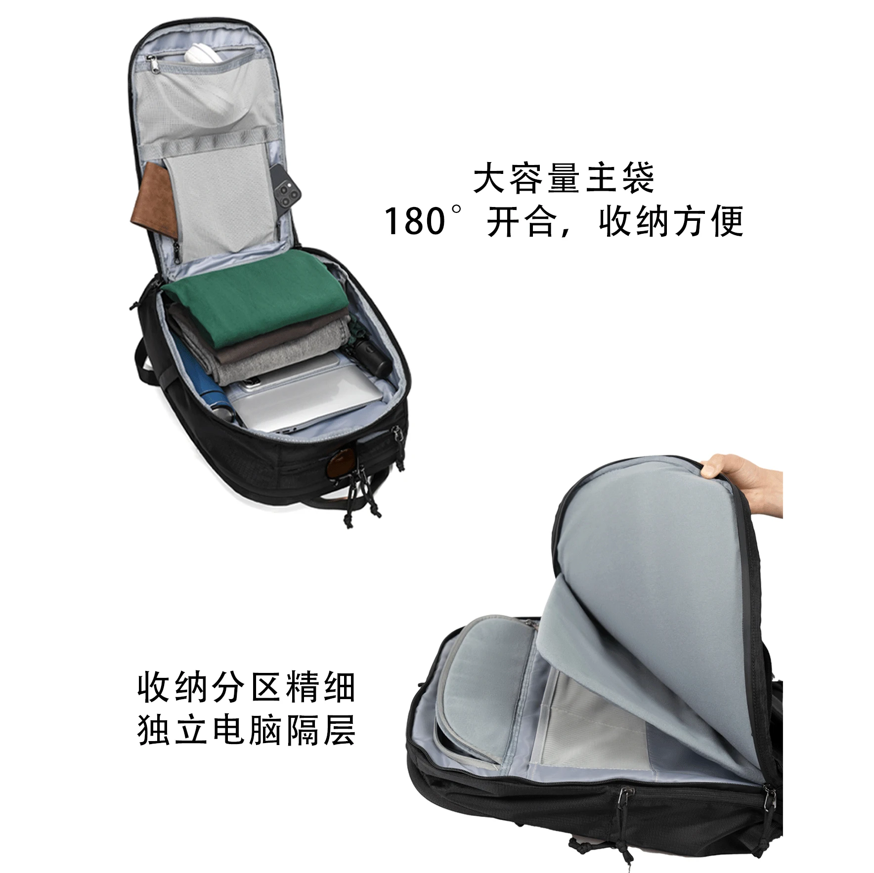25L Waterproof Business Travel Computer Backpack Functional College Casual Backpack