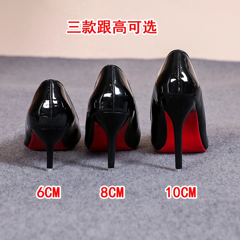 Sexy Red Bottom Women High Heels Classic Ladies Pumps Autumn Leather Dress Heel Shoes for Women Banquet Wedding High Heels