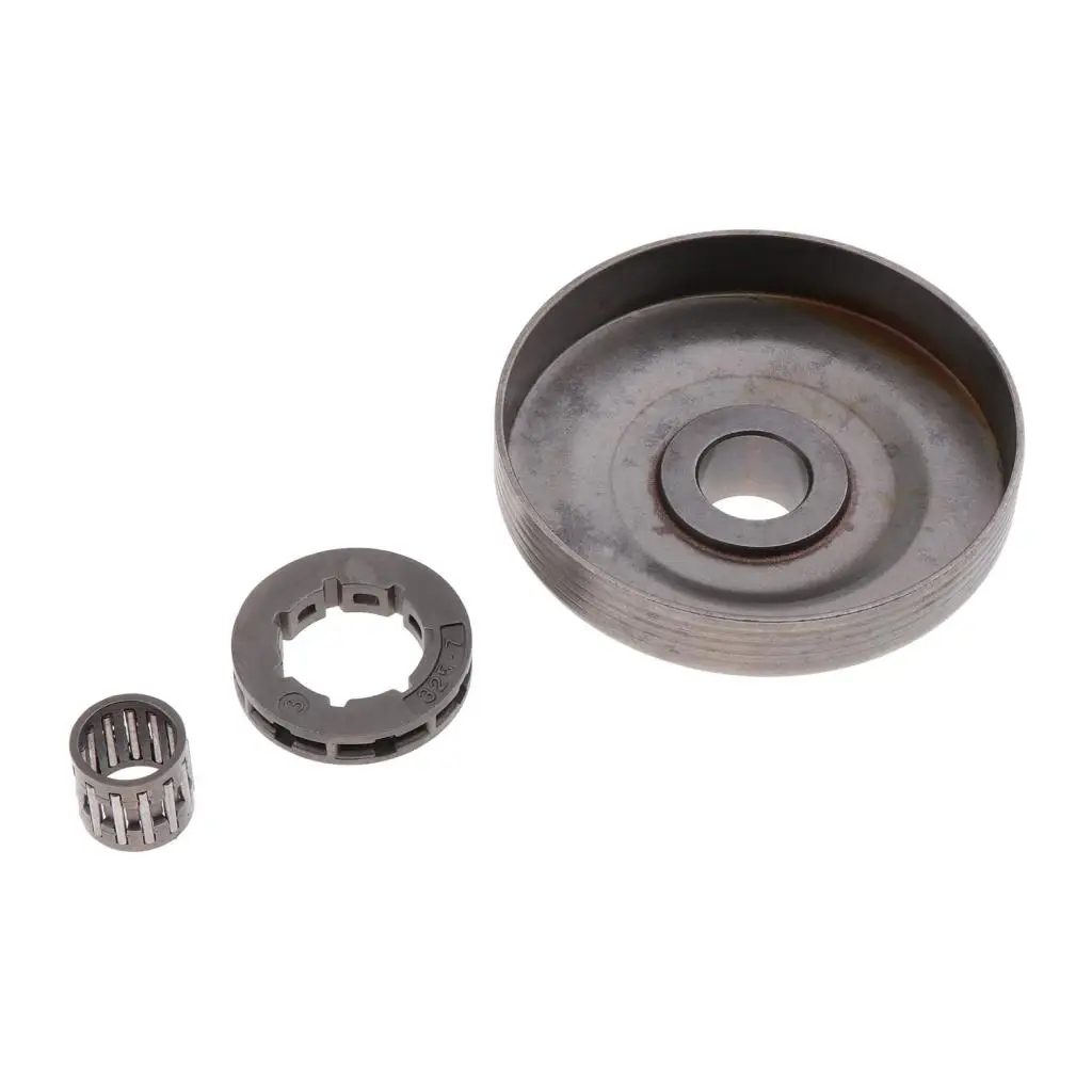 

Metal Clutch Drum Sprocket Rim Set Chainsaw Replacement Kit High Strength for 4500 5200 5800 Outdoor Work