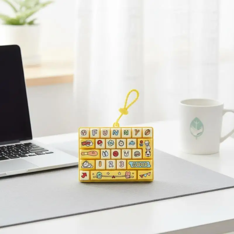 26 Grid Fidget Keyboard Clicker Keycap Type 1PC Anti Stress Sensory Toy for Autism People Calm Down Tool