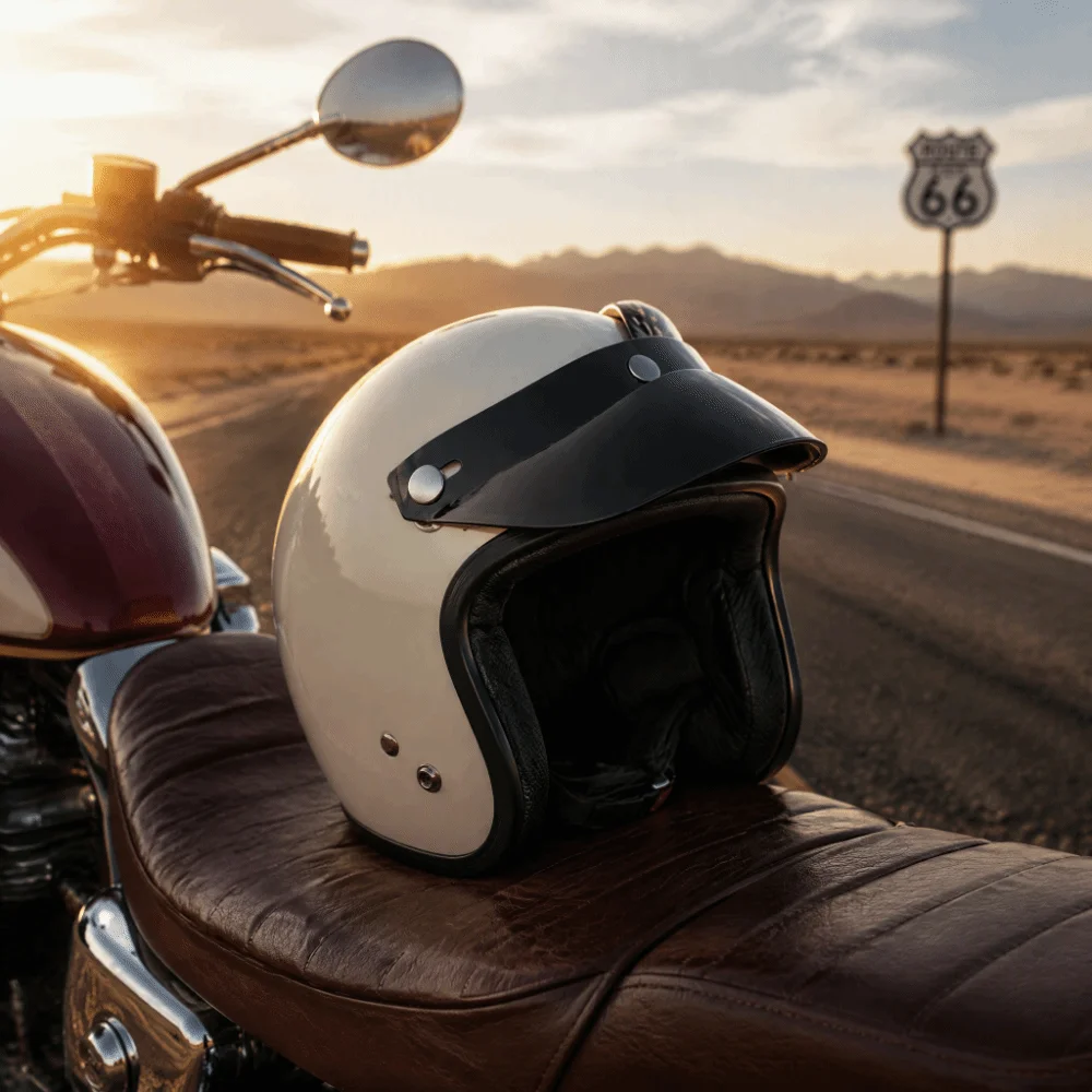 3 Snap Motorcycle Helmet Visor Wind Resistant Universal Fit Helmet Sun Shade Anti-Sun Helmet Peak Visor For Half Helmets