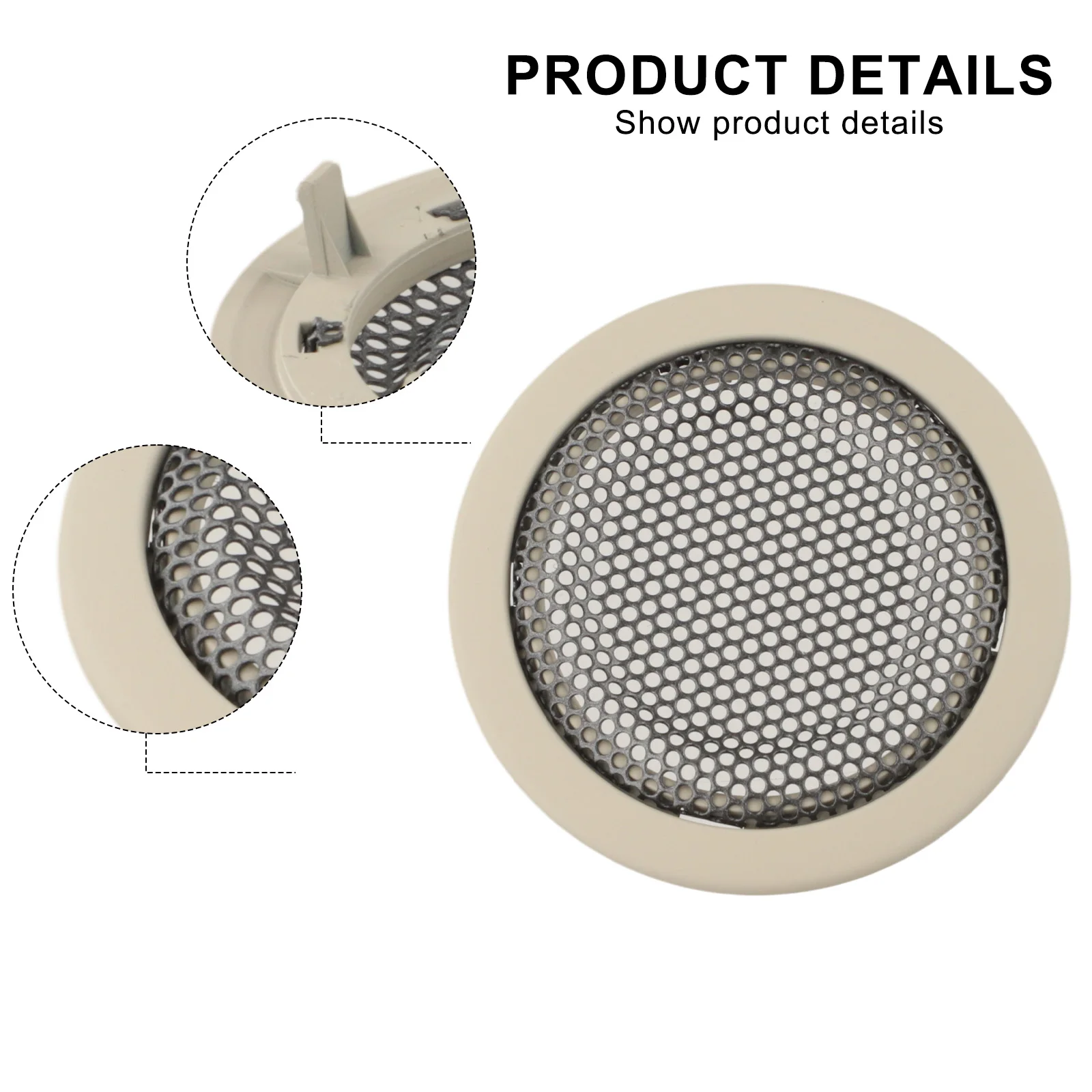 Car Interior Upgrade Beige Tweeter Speaker Cover Easy Installation Speaker Cover System Speaker Protection Easy Installation