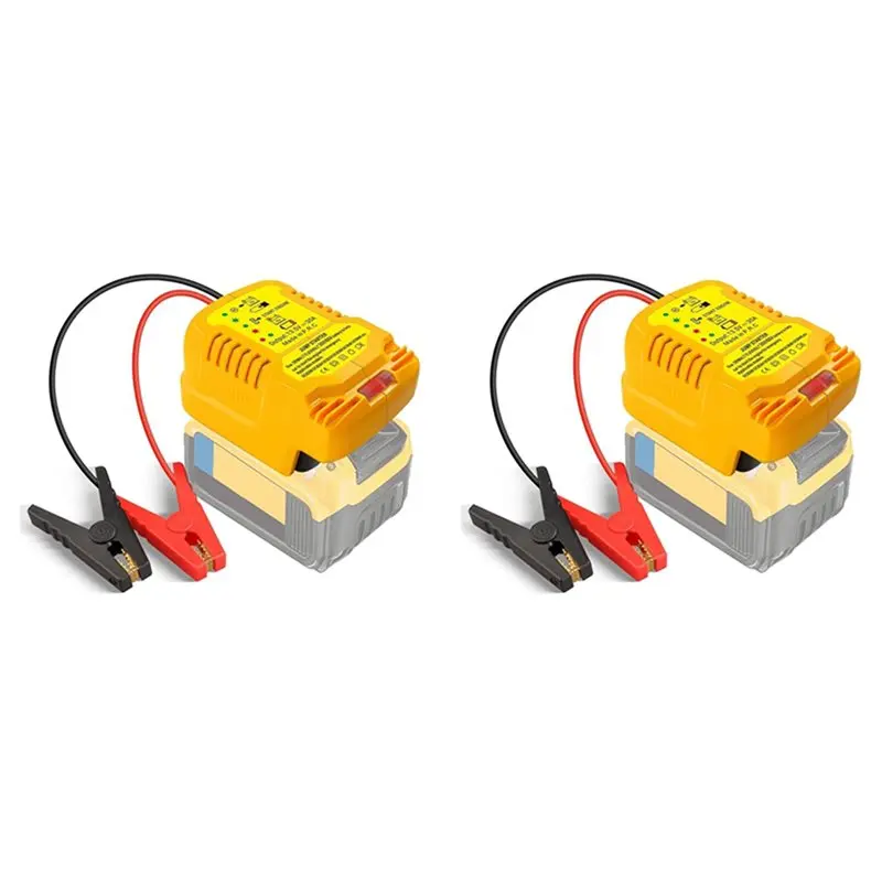 

ABBY-2X Car Jump Starters Adapter For 20V 60V With Batteries Jumper Cables,11 Gauge Car Battery Jump Starter