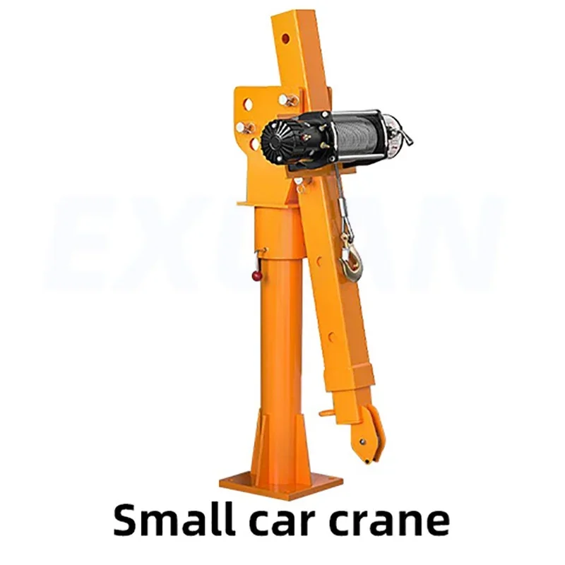 12V24V Thickened  Heavy-duty Truck Small Crane For Cehicles Winch Crane Vehicle-mounted Lifting Machine Car Mounted Small Crane