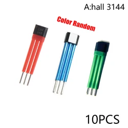 10Pcs Electrocar Motor Hall Sensor 3144 41F 43F 413 With High Temperature Insulation Sleeve Hall Element Switch 13A A44E Sensor