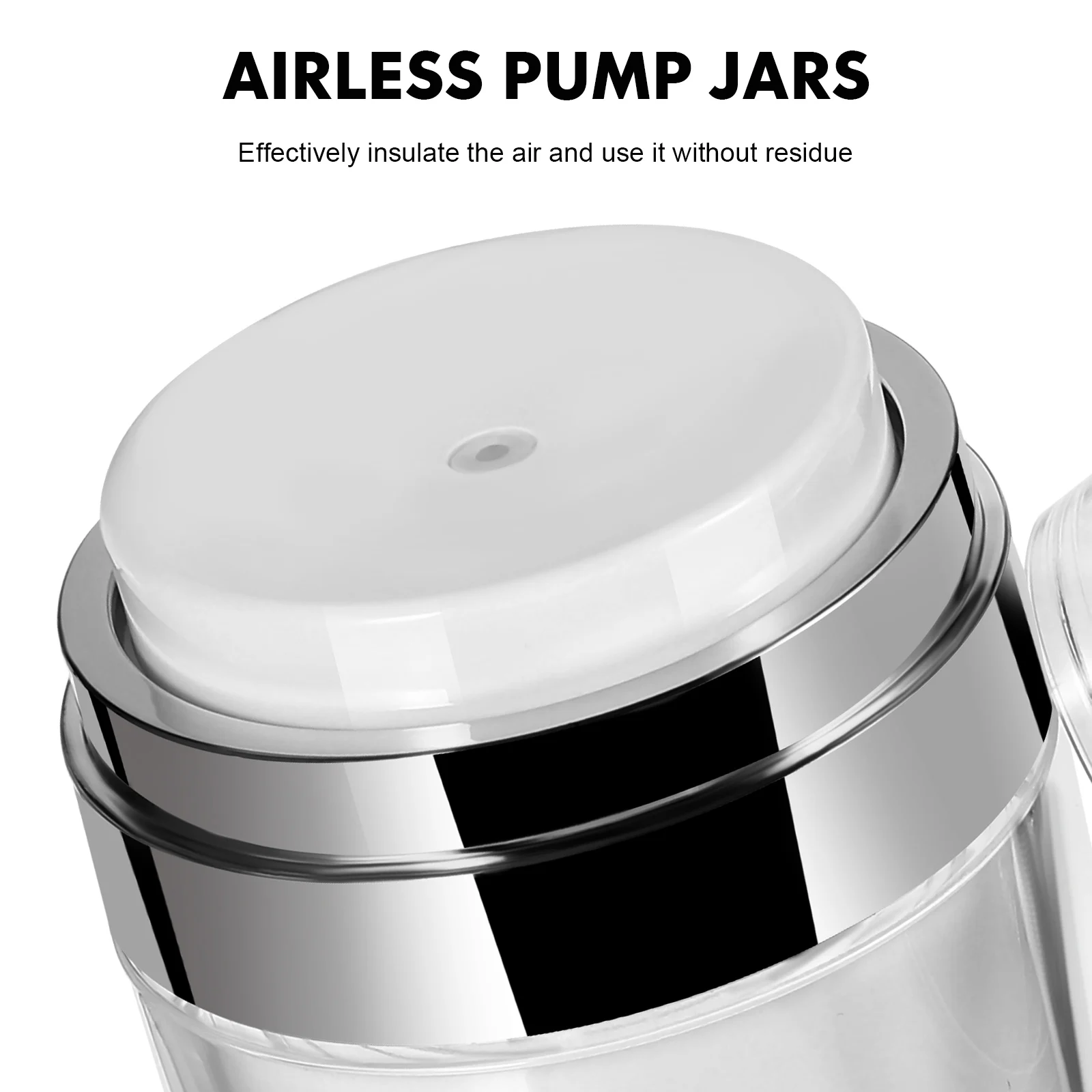 

Empty Bottle Set Makeup Container Travel Size Pump Refillable Bottles Airless Vacuum Pumping Jars Moisturizer