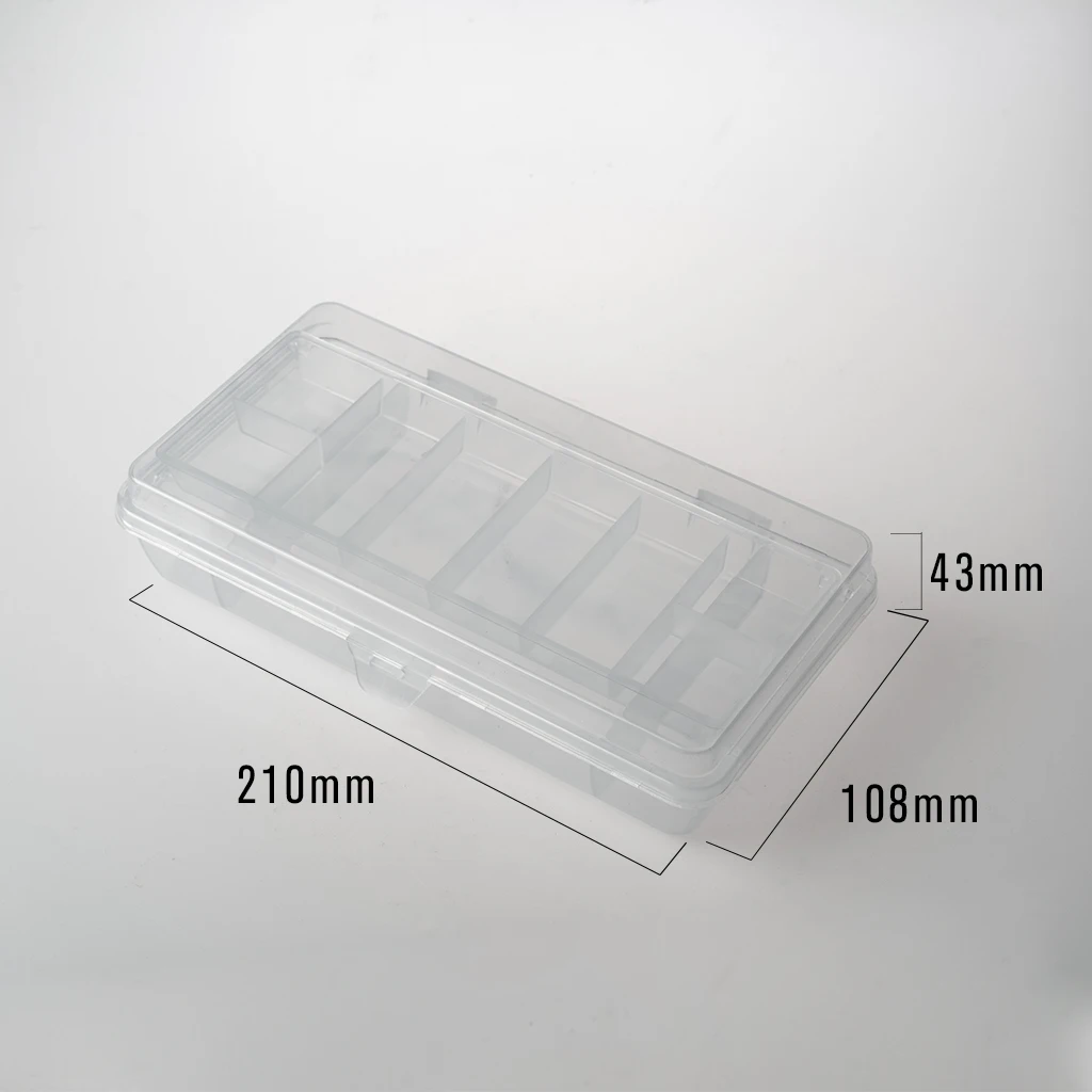 BOWORK Plastic Transparent Storage Container Organizer Double Layer Plastic Box For Bow Frogs Bow Parts